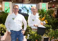 Johan Winter en Remi van Adrichem van RM Plant met hun RM Square Line die ze deze beurs introduceerden.